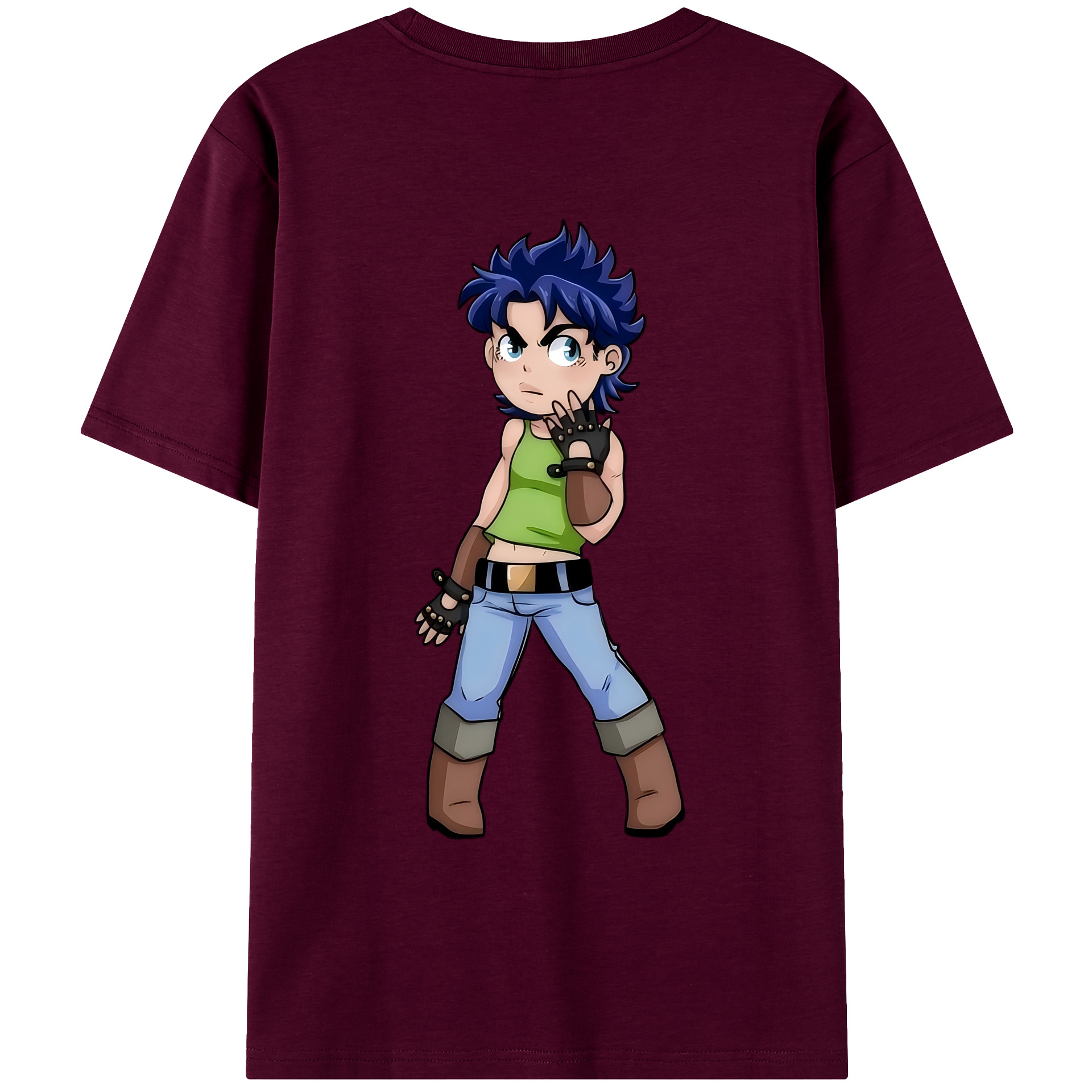 （画像用） ジョジョの奇妙な冒険 広瀨康一 JoJo's Bizarre Adventure Hirose Koichi レディース半袖Tシャツ(バックプリント)
